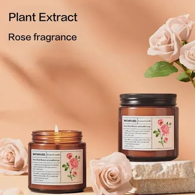 Matarile Plant extracts essential oils aromatherapy candles decorative ornaments dried flower fragrances romantic atmosphere