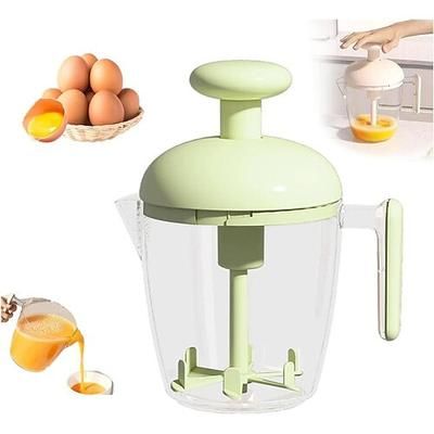 sbattitore manuale per uova e frusta per panna - pirottino in plastica per uso alimentare, fornaio portatile per uso domestico, mixer multifunzionale per sbattere uova, creme, pastelle