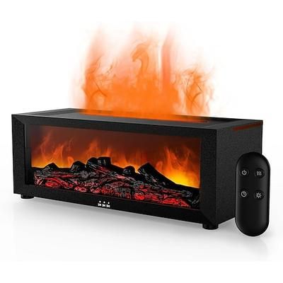 Diffusore d'aria umidificatore a fiamma per camino, diffusore di oli essenziali per aromaterapia a 7 colori, umidificatore per aromi a ultrasuoni con timer per casa, camera da letto, ufficio, yoga