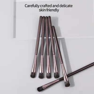 6PCS high-quality eyeshadow brush, blending brush, detail brush, multi-functional professional eye makeup brush tool