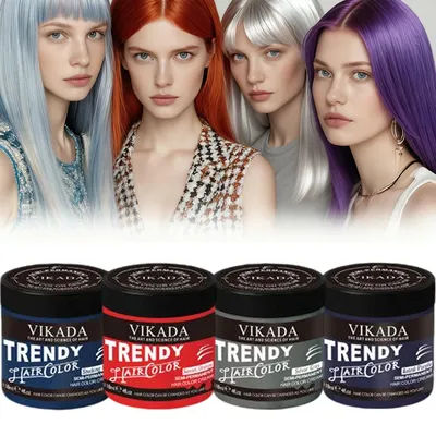 118ml Semi-permanent Hair Dye Plant Formula Hair Dye After Dyeing Color Fixing Conditioner Natural Formula Non-toxic Harmless