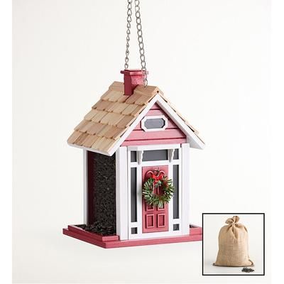 1-800-Flowers Gifts Delivery Christmas Cottage Birdfeeder W/ Seed