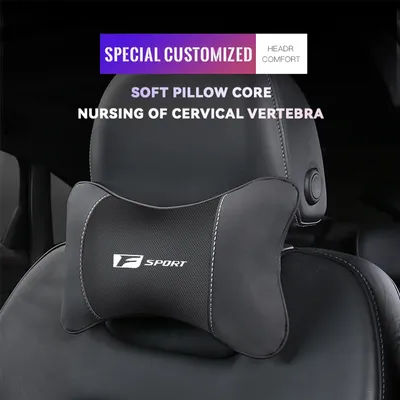 Appui-tête de siège de voiture, 1 pièce, oreiller de cou avec Logo automatique, pour Lexus Fsport IS250 NX300h ES300h IS350 IS300 RX350 SC430 LS430 LS400 RX330 UX