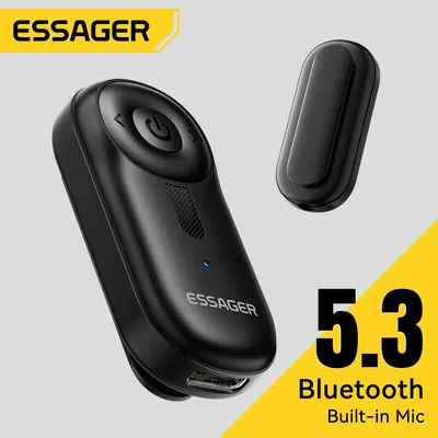 Essager Bluetooth 5.3 adaptateur 3.5mm prises AUX pour récepteur de musique Audio haut-parleurs de voiture casque tablette ordinateur portable Bluetooth récepteur de voiture