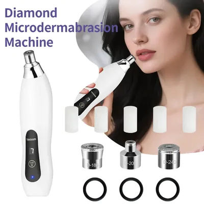 Portable Diamond Peeling Machine Microdermabrasion Facial Deep Cleaning Skin Care Device Exfoliation Vacuum Blackhead Remover