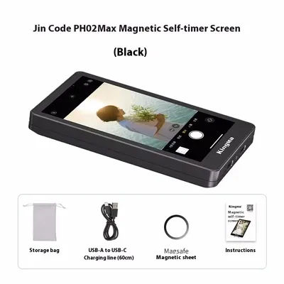 Kingma VL-PH02 Max écran de moniteur de Selfie de téléphone magnétique pour Smartphone Vlog diffusion en direct caméra arrière Selfie
