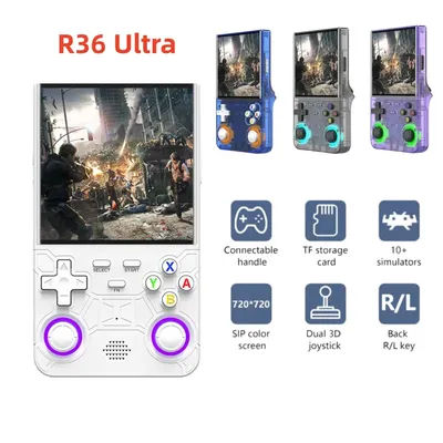 Retro R36 Ultra Handheld Video Game Console IPS Screen 128GB Games Portable Pocket Player Linux System R36S R36 PRO