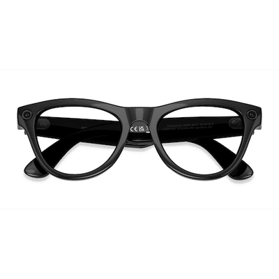 Unisex s horn Polished Black Plastic Prescription sunglasses - Eyebuydirect s Ray-Ban Meta Skyler (Gen 2)