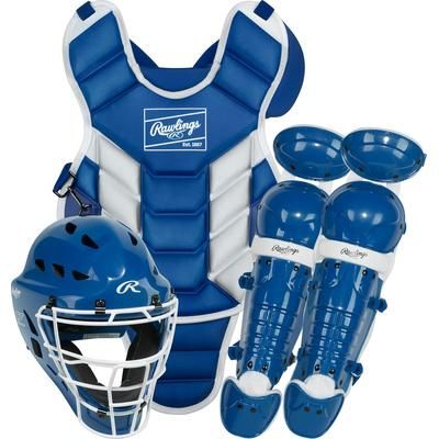 Rawlings Players 3.0 Series Youth Catcher's Set - Ages 9-12 Royal/White