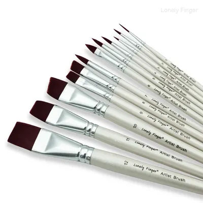 Face Paint Brushes, 12PCS Artist Acrylic Paint Brush Set for Face Body Shoe Painting, Ideal for Chrismas Halloween Cosplay Party