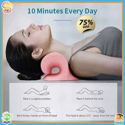Neck and Shoulder Traction Device for TMJ Relief & Spine Alignment, Chiropractic Support for Headache and Muscle Relaxation