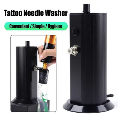Rechargeable Wireless Tattoo Needle Washer Machine Automatic Ink Flush Cleaner for Tattoo Supplies