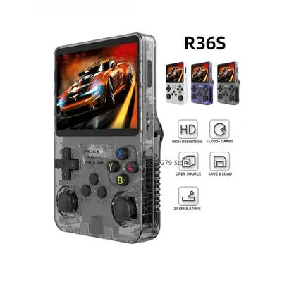 128G R36S Retro Handheld Video Game Console Linux System 3.5 Inch IPS Screen R35s Pro Portable Pocket Video Player 64GB Games