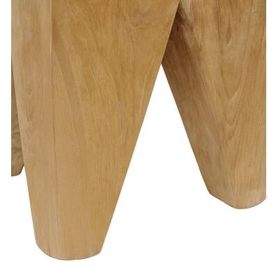 Sgabello in legno beige 30x30x40 cm