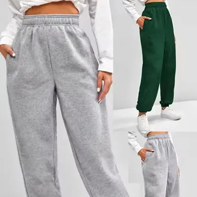 Men's Tracksuit Pants Jogger Track Sweatpants Spring Autumn Fleece Pants Men Clothing Gym Sports Women's Loose Winter Trousers