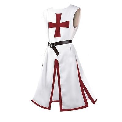 Retrò Vintage Medievale 17° secolo Mascherata Tunica Cavaliere Vichingo Crociato Costume Per uomo Vichingo Fantasia Mascherata Festa / Sera Adulti Body / Tutina