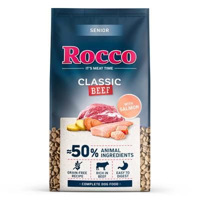 10kg Beef with Salmon Senior Classic Rocco Dry Dog Food