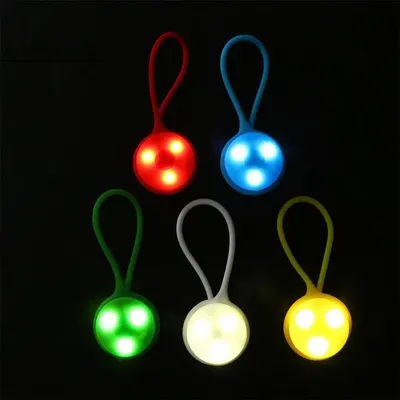 Safety Night Riding Signal Light Night Running Silicone Bike Rear Light Bike Warning Light LED Backpack Light Bicycle Light