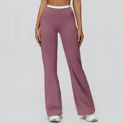 Yoga Pants Fitness Set Women's Flared Pant Running Loose Push Up Yoga Set Outdoor Recreation Female Quick Drying Exercise Pant