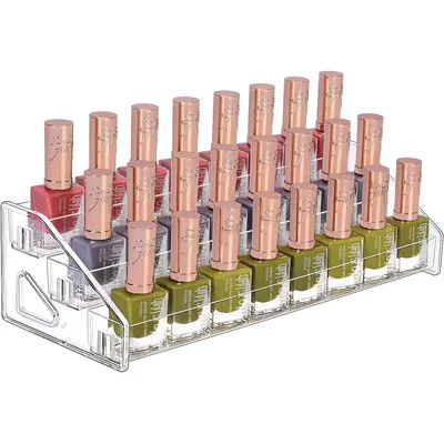 Nail Polish Organizer,3-7 Tier Acrylic Display Sunglasses Organizer Essential Oils Holder Makeup Organizer Sunglass Display Rack