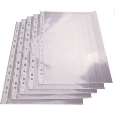pochette perforée a4 pp 70 microns transparent