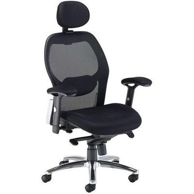 fauteuil de direction ergonomique à dossier haut en maille pour utilisation permanente cosmic
