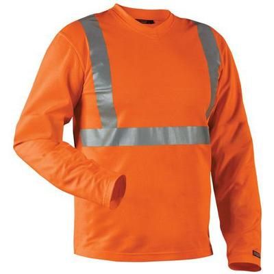 T-shirt Manches Longues Haute Visibilité Col V Taille M - Blaklader