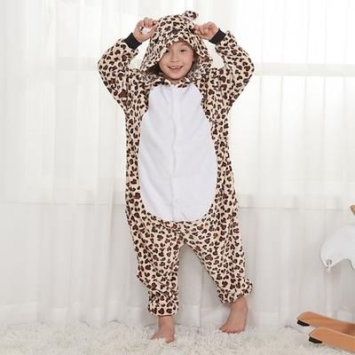 Costume da band di animali Pigiama Kigurumi Costume di fantasia Costume tutina Fantasia animale Orso Cartone animato Caldo Comodo Bambini Unisex Ragazzi e Ragazze Halloween Carnevale Settimana del