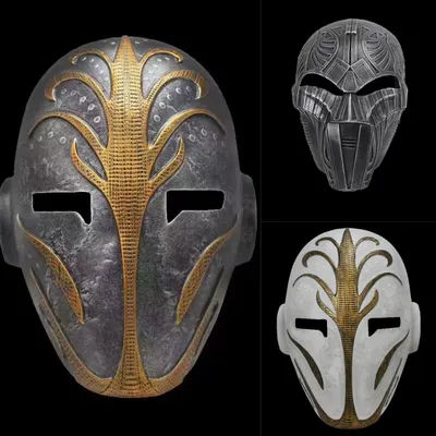1Pc Resin Jedi Fallen Samurai Mask Halloween Horror Party Makeup Ball Cosplay Mask Dress up Helmet Props For Adult