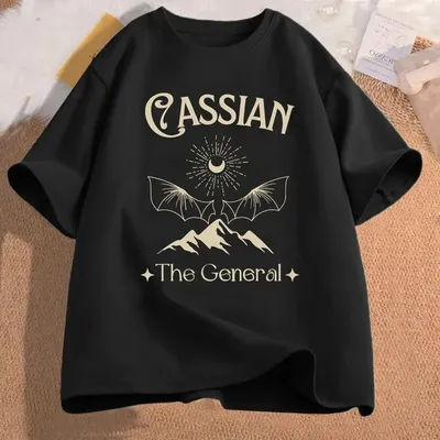 Cassian ACOTAR T Shirt Women Short Sleeve Illyrian Bat Boys Bookish Tshirt Grpahic T Shirts Vintage Clothing T Shirt Women