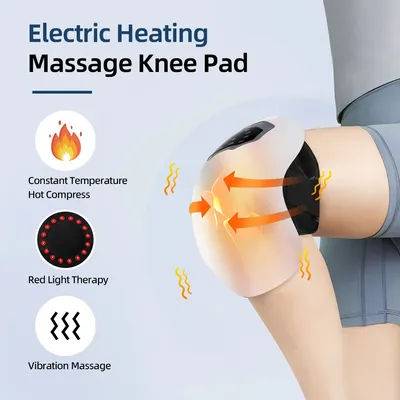Smart Knee Massager Vibration Knee Relaxing Machine Hot Compress Temperature Knee Joint Massager Joint Knee Heating Pad