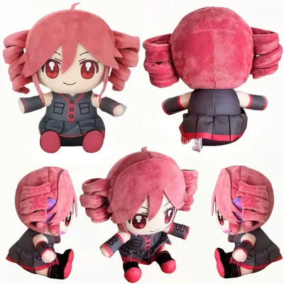 New Kasane Teto Plush Toy Soft Doll Stuffed Plushies Figure Anime Cosplay Cartoon Birthday Present Christmas Gift for Fans Girl