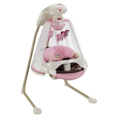 Fisher-Price Mocha Butterfly Cradle 'n Swing