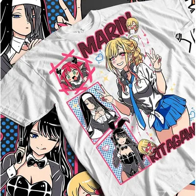 Marin Kitagawa T-shirt Anime Enthusiast Gift T-shirt for Men Women Summer Pure Cotton Comfortable Loose Fashion Short Sleeve Top