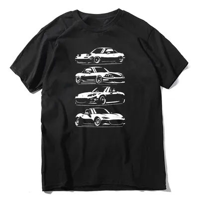 Générations de t-shirt pour hommes. MX5 Miata T-Shirt unisexe femmes T-Shirt t-shirts haut