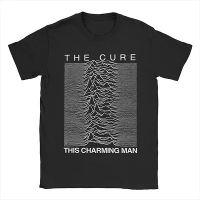 Harajuku Rock Band The Cures This Charming Man t-shirts hommes col rond manches courtes hauts chemises Robert Smith coton été hauts