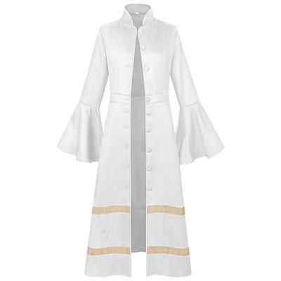 Retrò Vintage Medievale Rinascimento Cappotto Costume di fantasia Lunghe Prete Costume Per uomo Halloween Carnevale Performance LARP Fiera Rinascimentale Adulti Cappotto