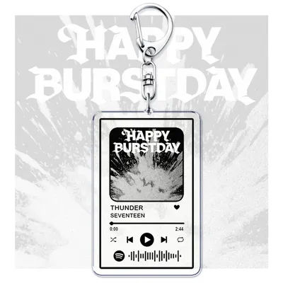 Hot Korean Kpop Band New Album Music Keychains for Women Accessories Bag HAPPY BURSTDAY Songs Code Keying Jewelry Fans Gifts