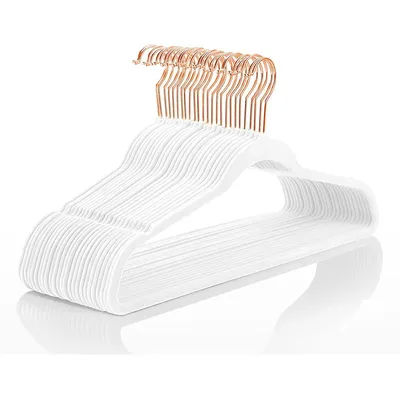 10/20/50pcs Baby Velvet Hanger, Slim Non Slip and Space Saving Swivel Hooks Children's Velvet Hangers Wardrobe Home Coat Rack