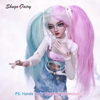 Shuga Fairy Una 1/4 BJD Doll Spray Process Fashion Lady Attractive Candy Color Y2K Style Toys Ball Jointed Doll