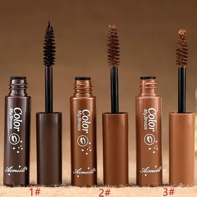 3 Colors Superfluff Volumizing Brow Tint for Eyebrows Tinted Brow Gel Brown Long Lasting Waterproof Eyebrow Tattoo Dye Cosmetics