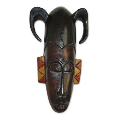 Ghanaian wood mask, 'Ritual'