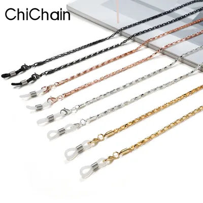 Chichain-Équipement de lunettes en métal pour femmes, collier de lunettes de soleil chic pour femmes, collier de lunettes de mode pour dames