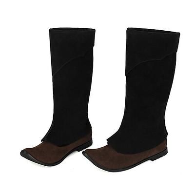 Medievale Rinascimento Scarpe Stivali al ginocchio Stivali jazz piatti Cavaliere Cavaliere Celtico Costume Unisex Celtico Costumi da pirata Reale Mascherata Evento / Festa LARP Fiera Rinascimentale