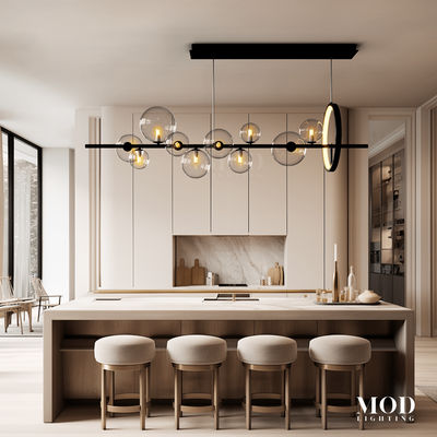 Bailey | Luxury Nordic Chandelier | 10 Orbs / Warm White (3000k) | MOD LIGHTING