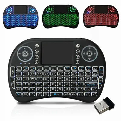 Mini I8 Backlight Mini Wireless Keyboard 2.4GHz With Touchpad Keyboard Mouse For Raspberry Pi 3 RPI 2 PC Smart TV Android TV Box