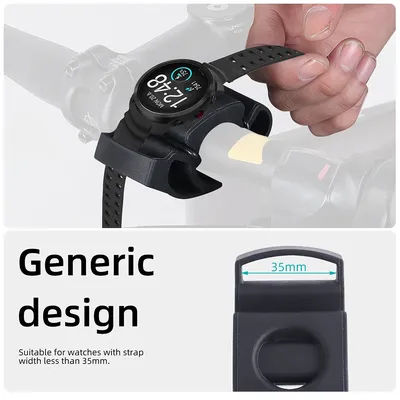 Cycling Heart Rate Monitor Stand Silicone Bike Handlebar Watch Holder Bicycle Smartwatch Stand for TOMTOM/TICWATCH/SUUNTO Watch