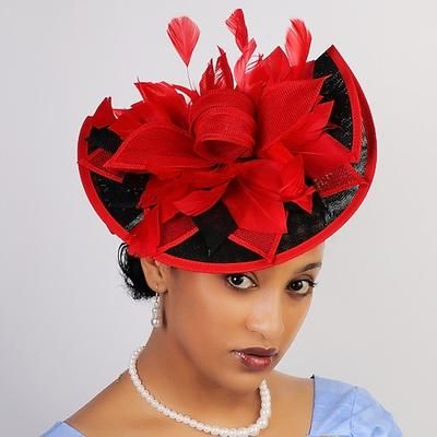 Copricapo affascinante Gentildonna Floreale Costume Per donna Mascherata Tè Ascot Festival delle corse di cavalli Adulti Copricapo