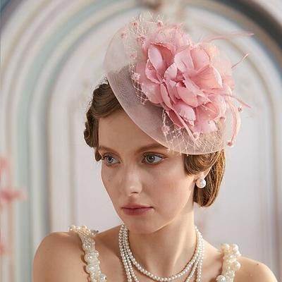 Derby affascinante Gentildonna Floreale Costume Unisex Mascherata Tè Ascot Festival delle corse di cavalli Adulti Copricapo