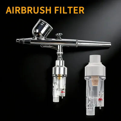 Airbrush Spray Gun Air Filter Mini In-line Moisture Water Trap Airbrush Spray Painting Filters Make up Tool Accessories BSP 1/8"